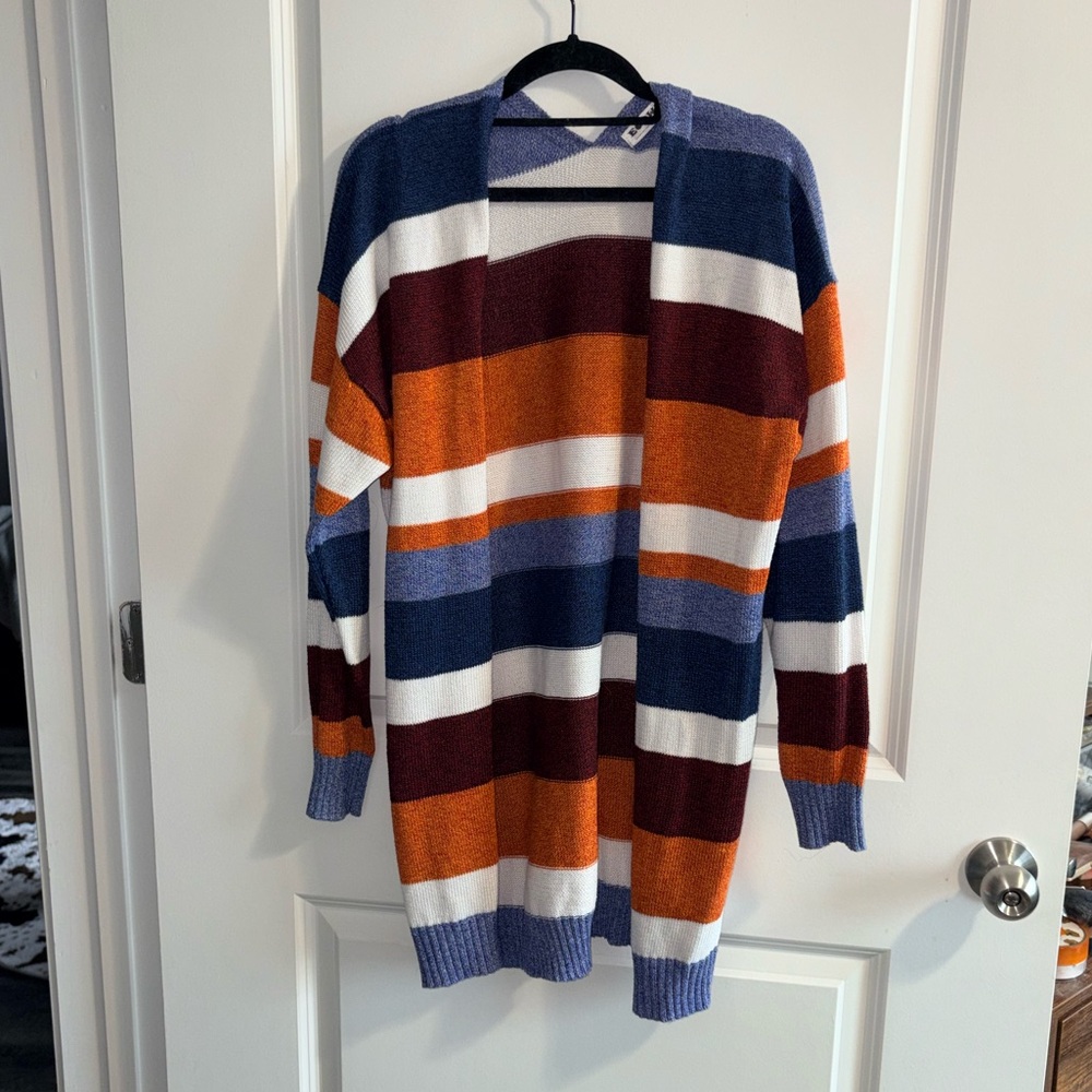 Colorful Striped Women's Cardigan